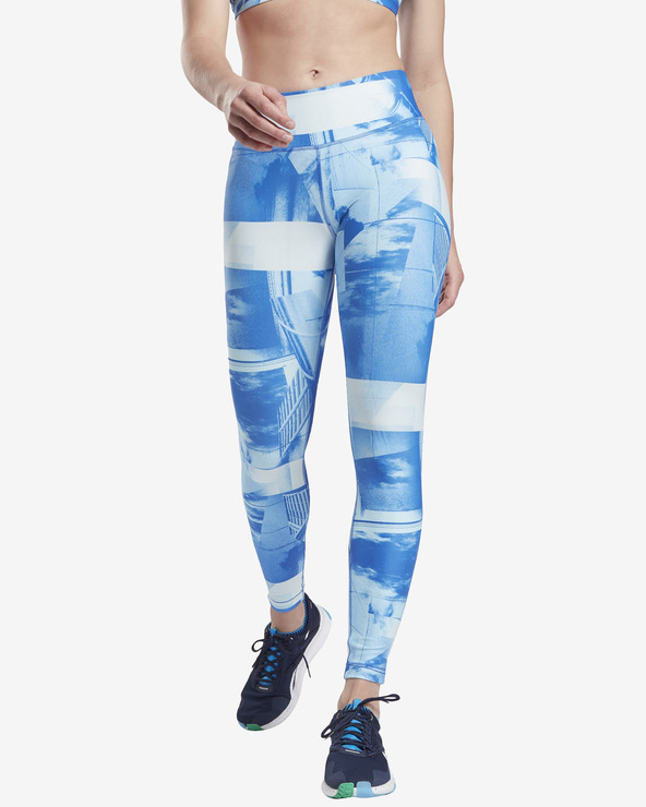 Reebok Lux Bold Legging Blau