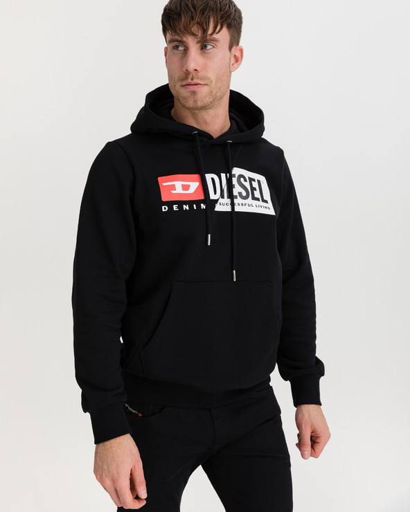 Diesel S-Girk-Hood-Cuty Sweatshirt Schwarz