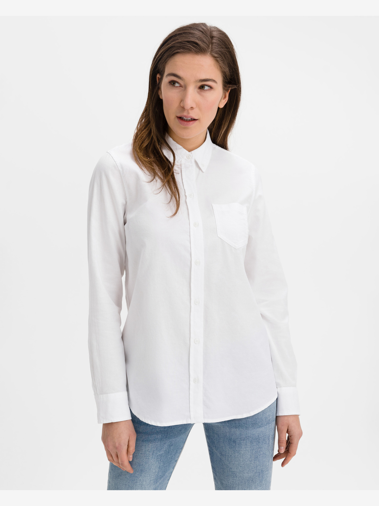 GAP Fitted Boyfriend Oxford Hemd