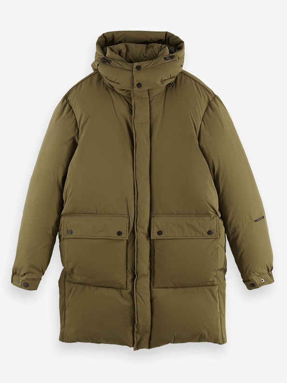 Scotch & Soda Khakifarbene Herren-Winterjacke Scotch & Soda