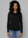 Devergo Schwarzes T-Shirt mit bedrucktem Rücken für Damen von Devergo