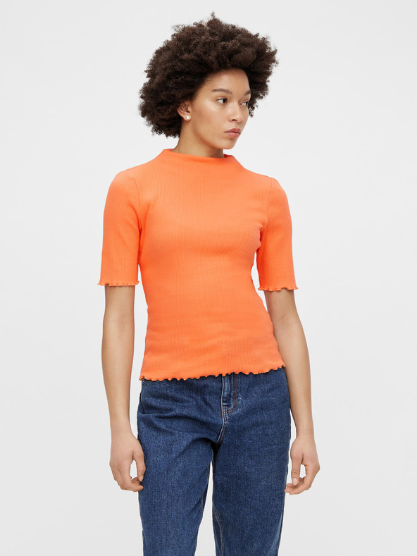 Pieces Pieces Nukisa Orange Stand-up Shirt