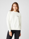 Wrangler Weißes bedrucktes Damen-Sweatshirt von Wrangler Retro Sweat