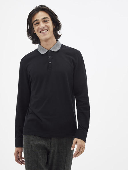 Celio Schwarzes Poloshirt Celio Sessicoml