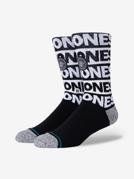 Stance Weiß-schwarz gemusterte Herrensocken Stance The Ramones