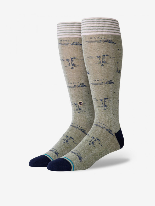 Stance Hellgrüne Stance Isle Tropics gemusterte Socken für Herren