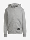 adidas Performance Hellgrauer gestromter Hoodie von adidas Performance