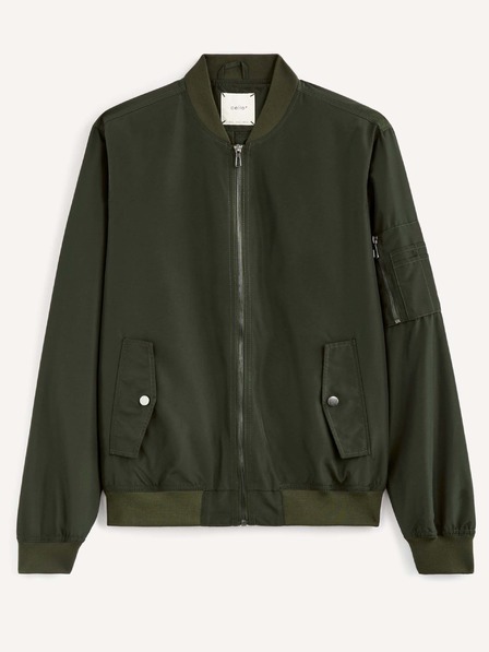 Celio Dunkelgrüne Herrenjacke Celio Rualfbomb