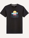 Celio Schwarzes Herren-T-Shirt Celio Atenight