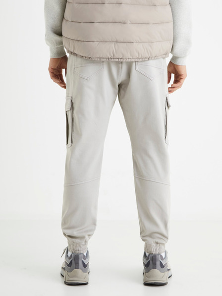 Celio Hellgraue Herrenhose mit Taschen Celio Cargo