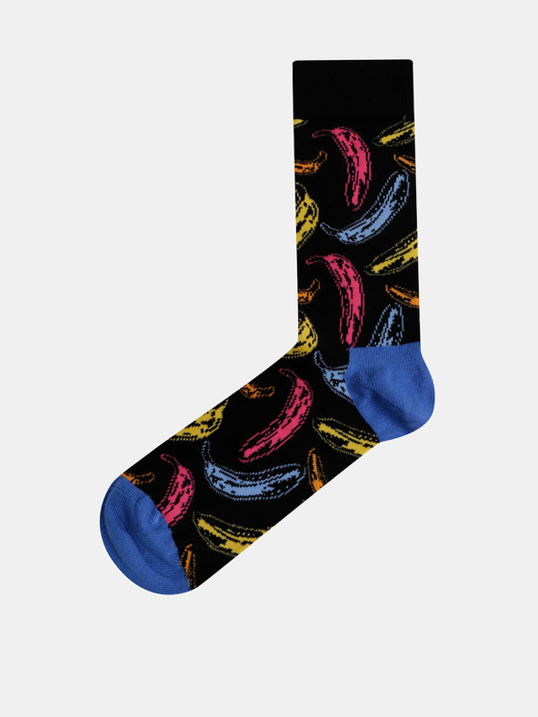 Happy Socks Andy Warhol Banana Socken Schwarz