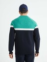 Celio Grün-schwarz gestreifter Herrenpullover Celio Bebeau