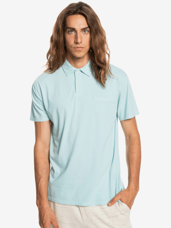 Quiksilver Natural Dye Polo T-Shirt Blau