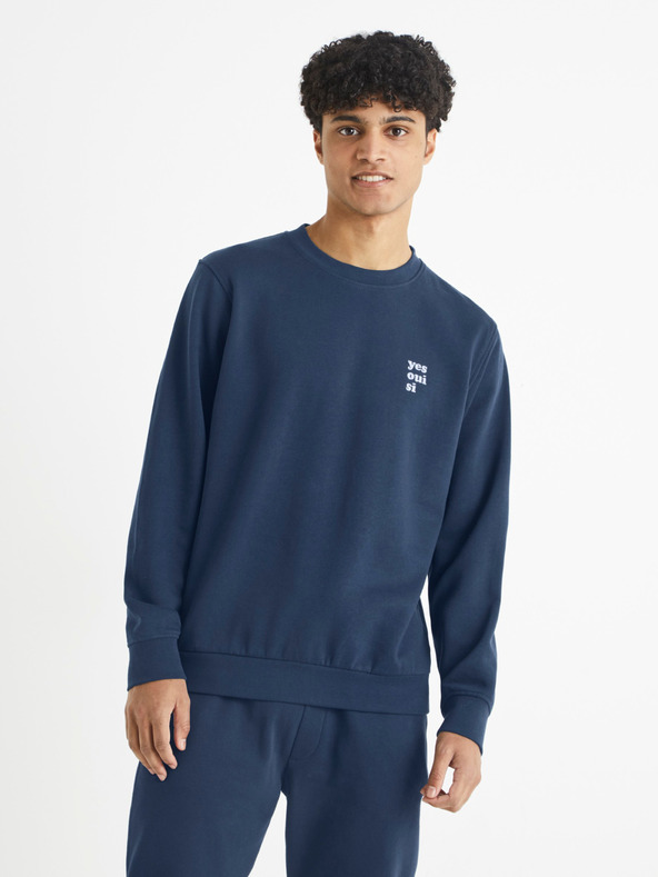 Celio Dunkelblaues Herren-Sweatshirt von Celio Beprix