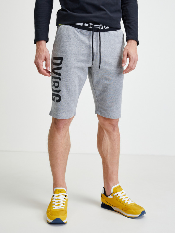 Devergo Graue Herren Denim-Sweatshorts Devergo