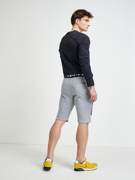 Devergo Graue Herren Denim-Sweatshorts Devergo