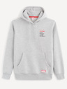 Celio Hellgraues Herren-Sweatshirt Celio Iron Man bedruckt