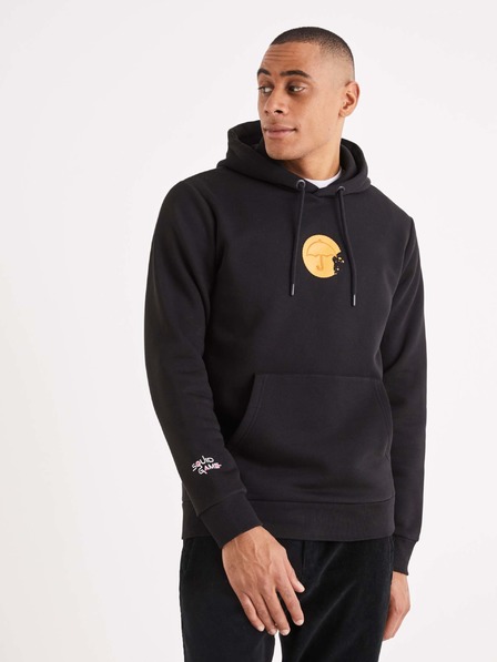 Celio Schwarzer Herren-Kapuzenpullover Celio Squid Game