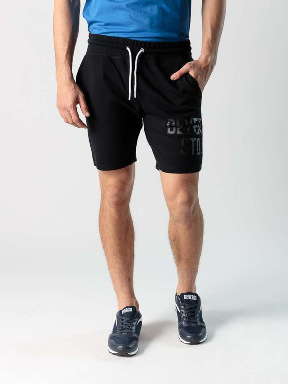 Devergo Schwarze Herren-Wollshorts Devergo