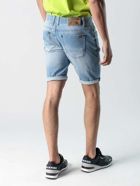 Devergo Hellblaue Herren Denim Shorts Devergo