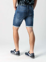 Devergo Dunkelblaue Herren Denim Shorts mit Ripstop-Effekt Devergo