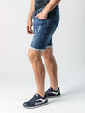 Devergo Dunkelblaue Herren Denim Shorts mit Ripstop-Effekt Devergo