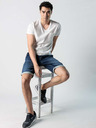 Devergo Dunkelblau Herren Denim Shorts Devergo