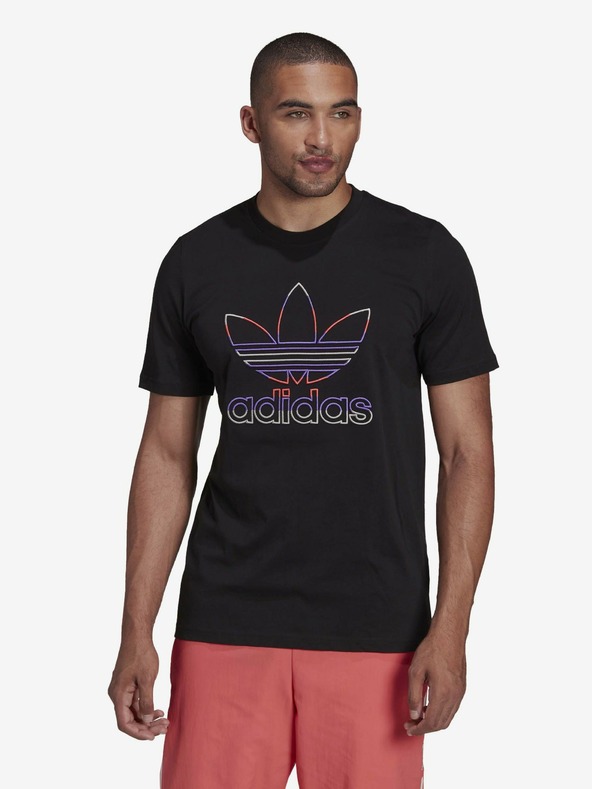 adidas Originals Schwarzes Herren-T-Shirt mit Stickerei adidas Originals