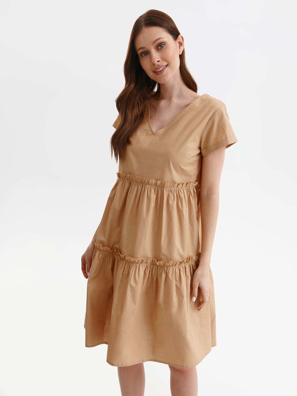 TOP SECRET Beigefarbenes Damenkleid TOP SECRET