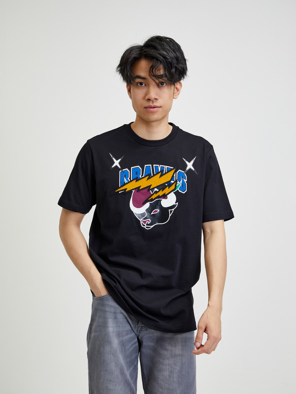 Diesel Schwarzes Herren T-Shirt mit Druck Diesel Just