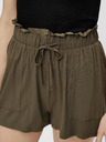 Pieces Khaki-Shorts mit Taschen Pieces Neora
