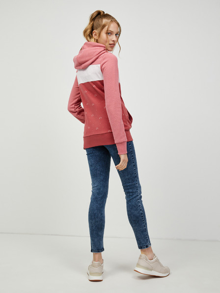 Ragwear Pinker Ragwear Trega-Kapuzenpullover für Frauen