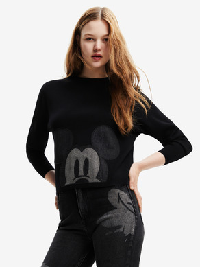 Desigual Mickey Patch Denim Pullover