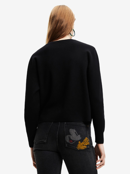 Desigual Mickey Patch Denim Pullover