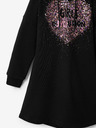 Desigual Desigual Ariza Schwarzes Sweatshirtkleid für Mädchen