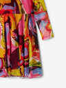 Desigual Gelb und rosa gemustertes Kleid für Mädchen Desigual Aguayo