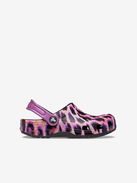 Crocs Lila Mädchen Crocs Hausschuhe mit Tiermuster