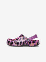 Crocs Lila Mädchen Crocs Hausschuhe mit Tiermuster