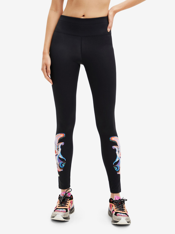 Desigual Tadasana Legging Schwarz