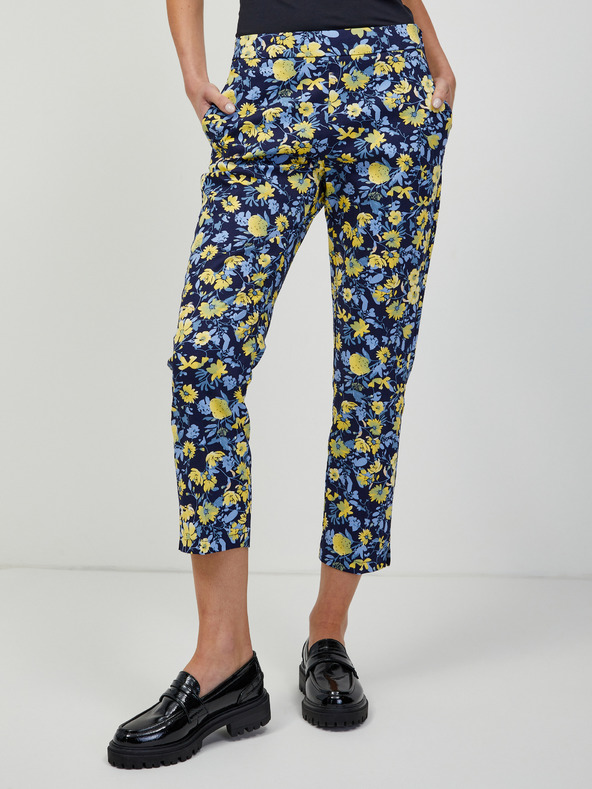 Orsay Gelb-blaue geblümte Hose ORSAY