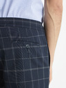 Celio Dunkelblaue karierte Cropped-Hose für Herren Celio