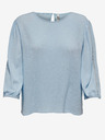 Jacqueline de Yong Hellblaue Dreiviertel-Ärmel-Bluse JDY Lucy