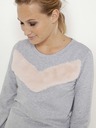 CAMAIEU Graues Sweatshirt mit Detail CAMAIEU