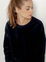 CAMAIEU Dunkelblaues Sweatshirt aus Samt CAMAIEU