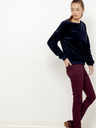 CAMAIEU Dunkelblaues Sweatshirt aus Samt CAMAIEU
