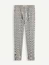 Celio Grau karierte Herren-Crop-Hose Celio 24H Avocheck