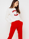 CAMAIEU Weißes Sweatshirt mit CAMAIEU-Schriftzug
