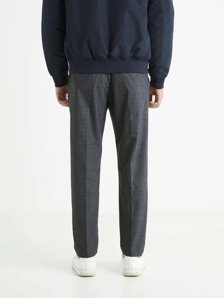 Celio Dunkelgraue Herren Karohose Celio Avocheck