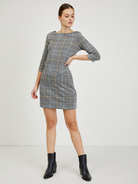 Orsay Grau kariertes Kleid ORSAY