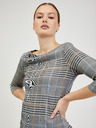 Orsay Grau kariertes Kleid ORSAY
